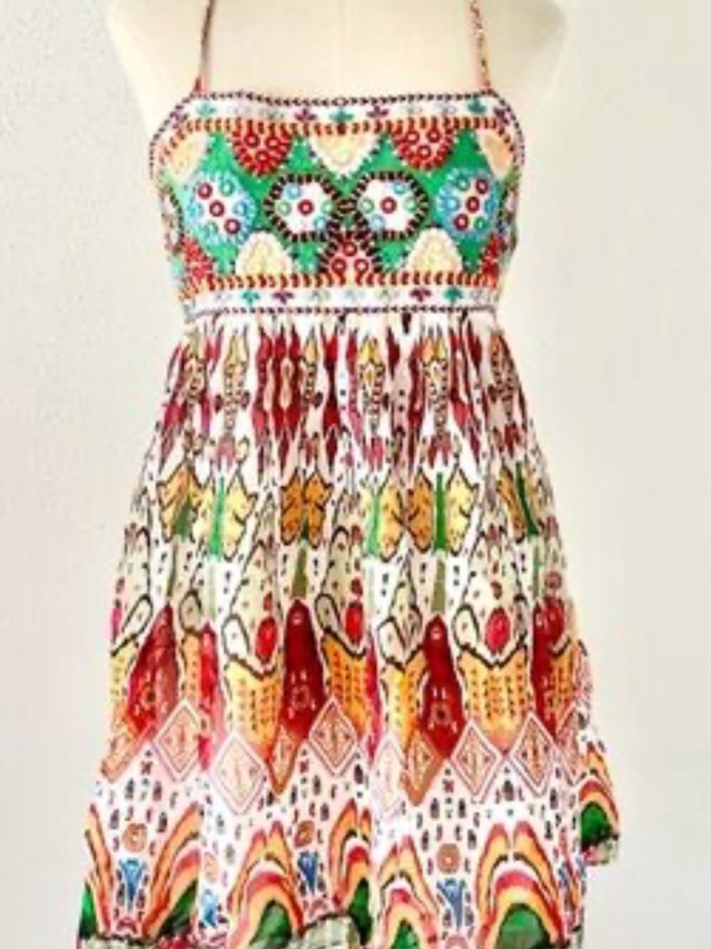 Zara Multicolor Embroidered Mini Sundress